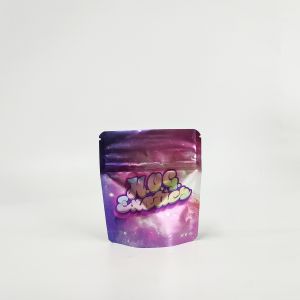 Digital Print Die Cut 3.5g Smell Proof Custom Mylar Bag 3 Side Seal Pouch