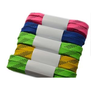 High Tenacity Ice Hockey Laces Paper Roll Packed , Multi Colors Custom Skate