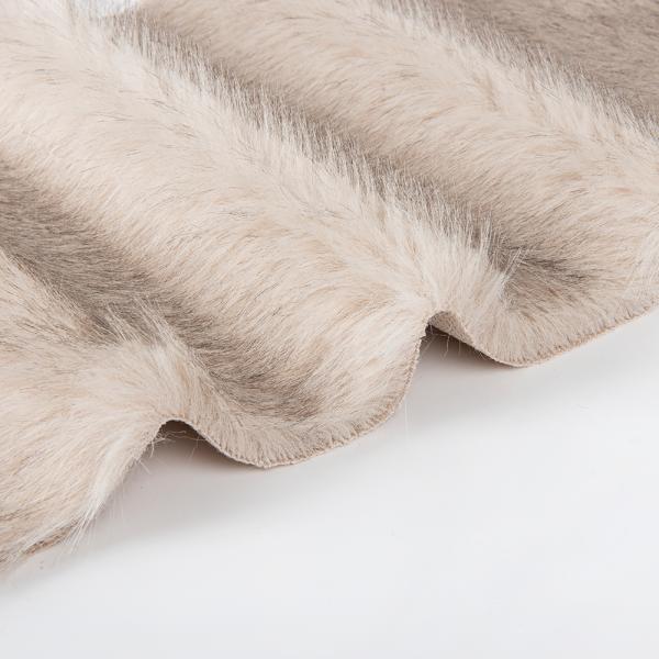 70-80mm Pile Length Acrylic Hair Tippy Dyeing Synthetic Fur Fabric for Winter Coat