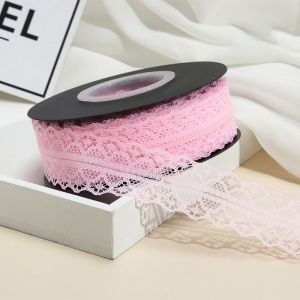 Latest High Quality flower lace ribbon crochet lace roll ribbon