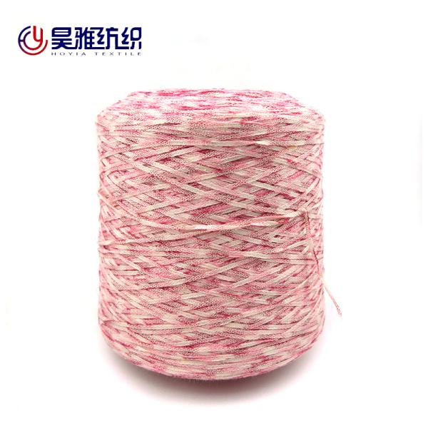 Multiple Braided Space Dyed Yarn 70% Cotton 30%Nylon Yarn Knitting