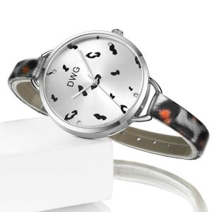 Ladies Leather Strap Pc21s Seiko Alloy Quartz Watch Japanese Movement