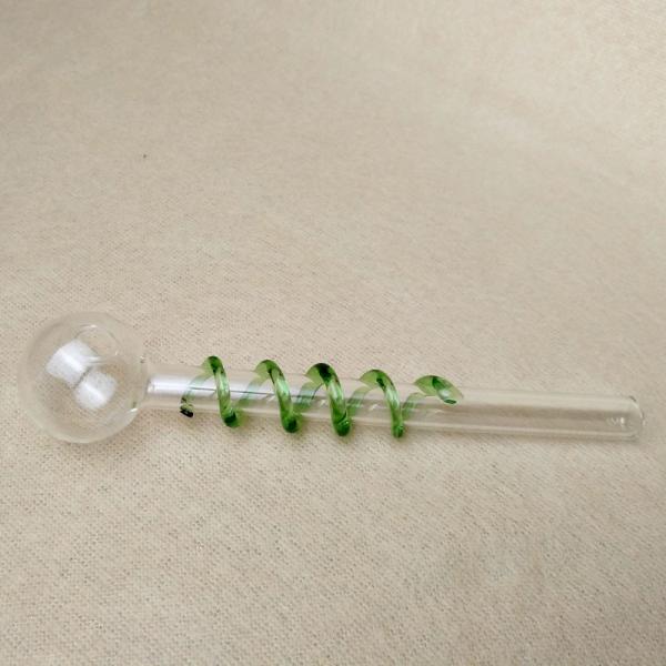 Hand Blown Glass Smoking Tubes Clear Glass Oil Nail Pipes Long Using Life