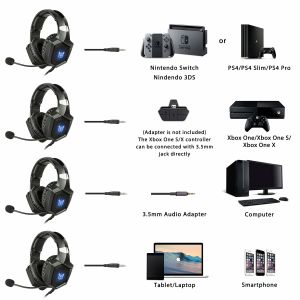 Noise Canceling 117dB 2.2m ONIKUMA K8 Wired Gaming Headset
