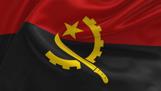 Angola National Flag Header Grommets Finish Water Resistant Public Activities