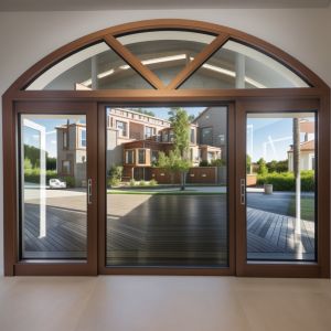 Home Custom Bottom Hung Casement Window Dustproof Heat Insulation