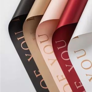 50g Love Bronzing Waterproof Tissue Paper for Custom Bouquet Wrapping and