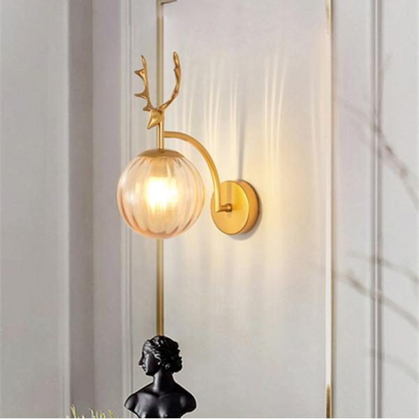 Nordic Creative Wall lamp luxury Living Room Bedroom Bedside creative wall lamp (WH-OR-114)