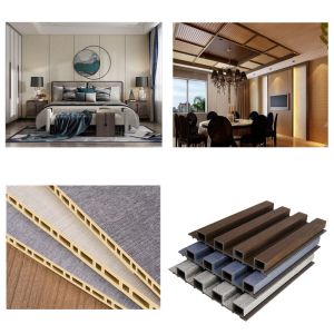 Indoor Exterior Decoration WPC Fluted Panel Making Machine WPC Wall Panel Extrusion Line Making Machine