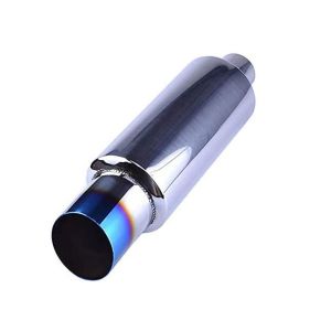 2" Inlet 3" Outlet Sus409 14.8" Length Universal Exhaust Muffler For Suv