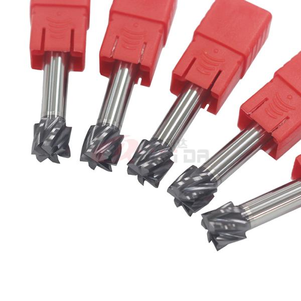 6 Flutes T Slot Custom Ground End Mills Cutter Carbide Alloy Tungsten Steel Slotting Cnc