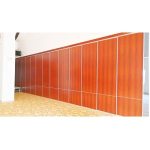 Acoustic Fabric Sliding Hotel Movable Partition Walls with Aluminium Track