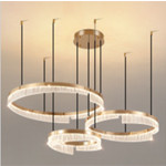 Transparent PMMA Acrylic Lampshade LED Chandelier Rust Resistant