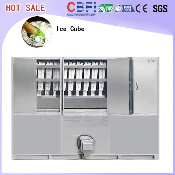 Buy Commercial Ice Maker / Ice Cube Making Machine With PLC Central Program Control at wholesale prices