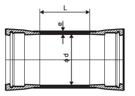 DN40 to dn2600 Ductile Iron Fittings Socket collar with T type or K type