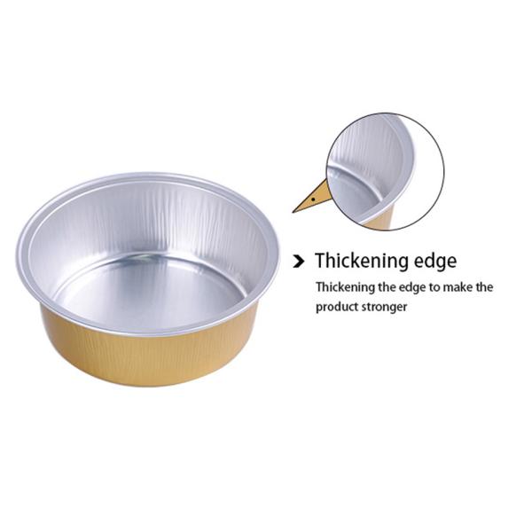 150ml Disposable Aluminum Foil Food Containers Round Colorful Mini Cupcake Baking Cups With Lid