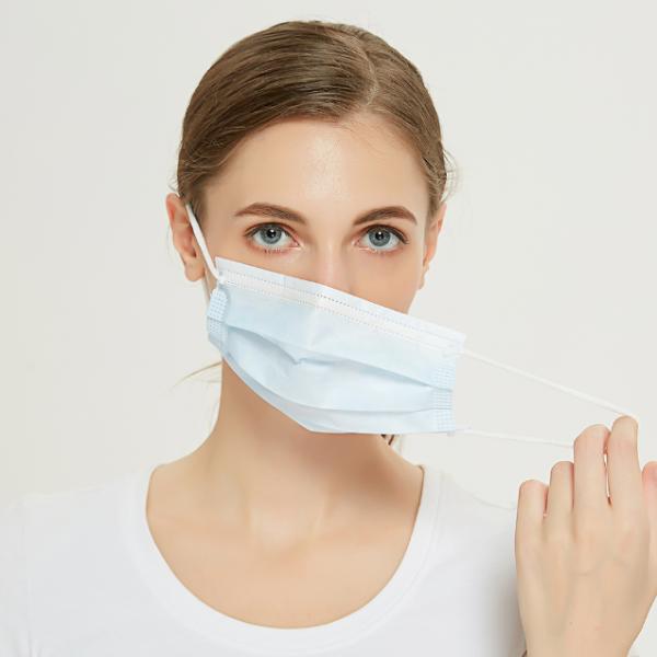 Wholesale medical surgical mask nonwoven 3 ply disposable face mask surgical face mask manufacturer