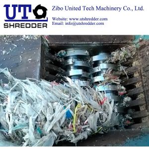 two engines shredder/ plastic shredder/ ragger wire recycling equiments / pulp