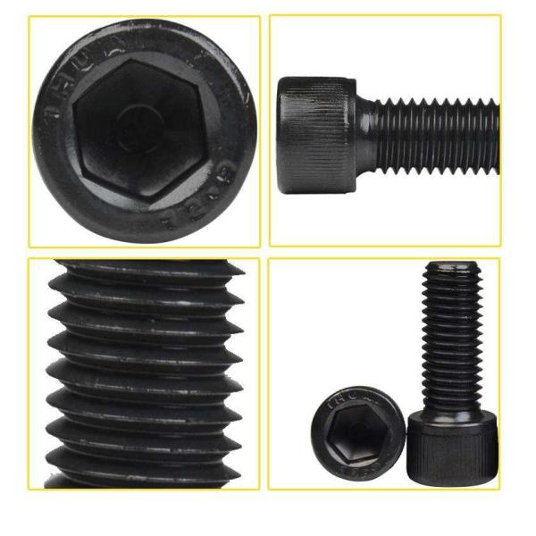 Black Oxide Hexagonal Allen Socket Screws Grade 12.9 Hex Socket Bolts Cap Head Screw