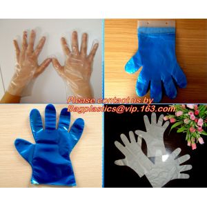 Wholesale gloves transparent plastic glove disposable clear pe medical glove