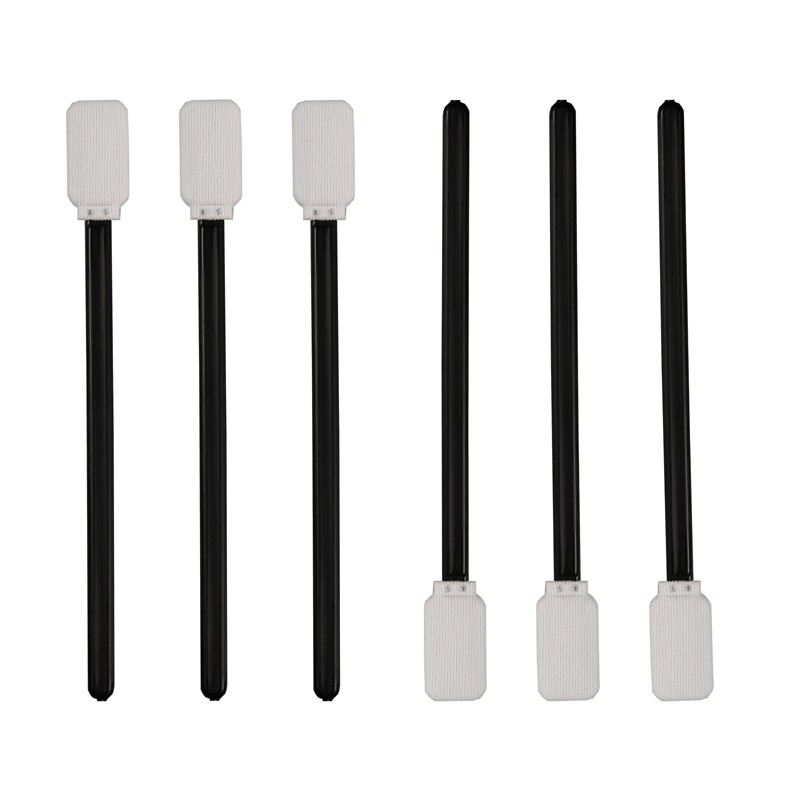 2 Layers Square Large Format Printer Cleaning Polyester Swabs With Black Handle