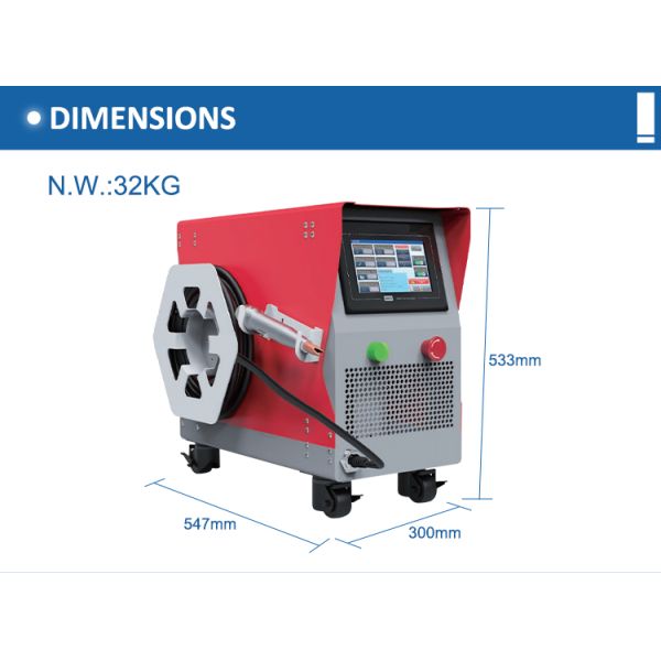 300W/700W/1000W/1500W Handheld Laser Welding Machine with 1080nm Wavelength and 1-300HZ Pulse Frequency