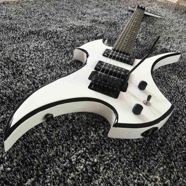 2020 New High Quality Floyd-Rose Irregular Shape Electric Guitar in White With Rosewood Fingerboard