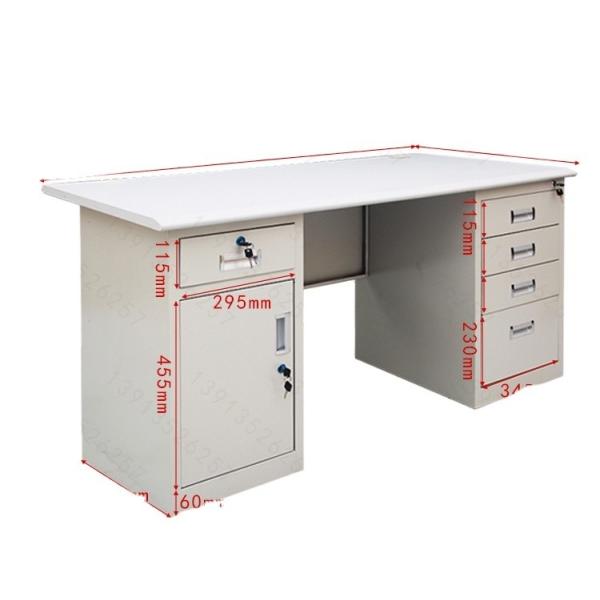ISO9001/ISO14001 Certified Modern Stainless Steel Computer Desk with Lockable