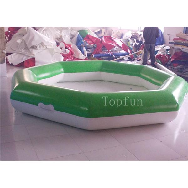 Family Use Inflatable Swimming Pools , PVC Tarpaulin Inflatable Hexagonal Water Pools