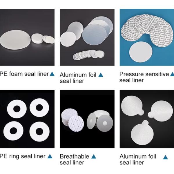Pressure Sensitive Seal Gasket Press Cap Liners Foam Seals For Bottle Jar