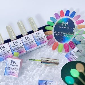 New Arrival Glow in Dark Super Shiny UV Nail Gel Polish Disco Gel Glitter for