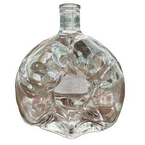 Customized 500ml 700ml 750ml Flint Glass Vodka Bottles with Hot Stamping Surface