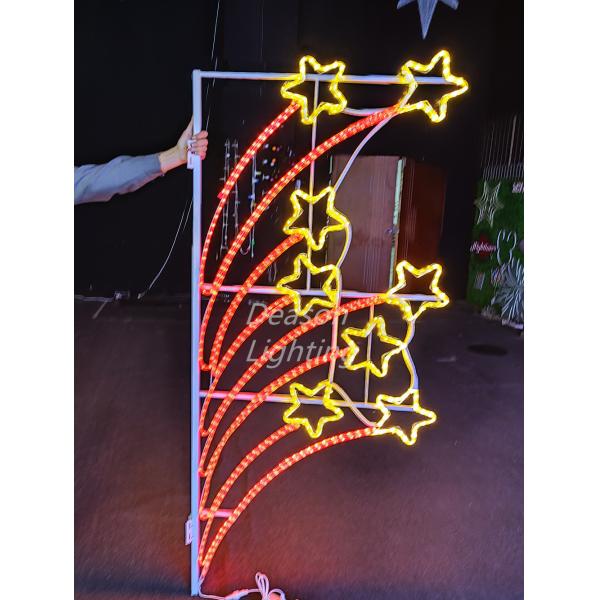 outdoor lamp post decorations christmas motif lights