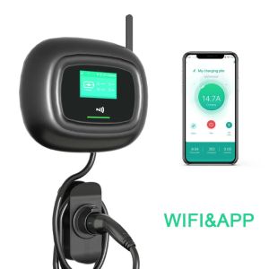 China 7-22kw Ac Ev Charger Type 2 Or Type 1 Plug Wallbox Fast Electric Vehicle on sale