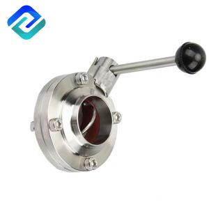 Manual FPM Clamp SS Butterfly Valve 1 Inch Pipeline Flow Control Dn10 Rjt