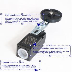 6A/250VAC Elevator limit Switch Big Plastic Wheel Contact Parts for Elevators