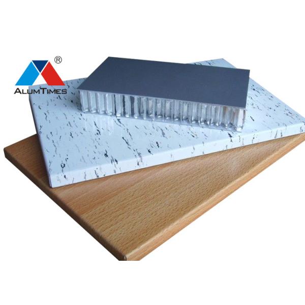 Buy Kitchen Cabinet Aluminum Honeycomb Board With PE Coated Wooden Stone Texture at wholesale prices