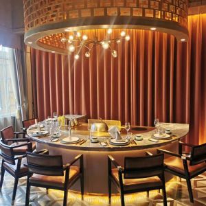 7-Seat Teppanyaki Grill Table with Food Grade Alloy Steel Top