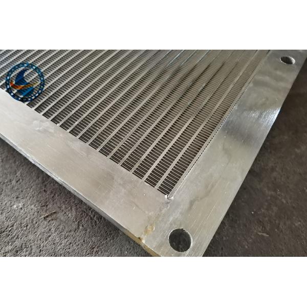 Duplex Steel 2507 Wedge Wire Panel Vee Shaped Flat Screen