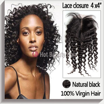Buy 22# Micro Ring 5A Grade Lace Top Closure ，20 Inch Human Hair Weave at wholesale prices