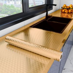 Household Silver Metallic Wallpaper Vinyl 10m-100m Kitchen Splashback Wallpaper