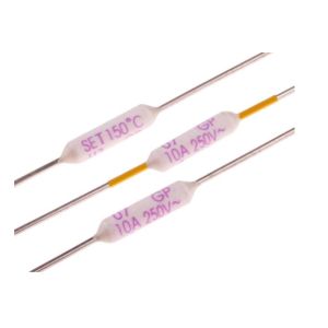 China Thermal Cutoff Fuse Axial Thermal Cutoff Fuse Circuit Board Thermal 10 Amp 250 Volt Fuse on sale