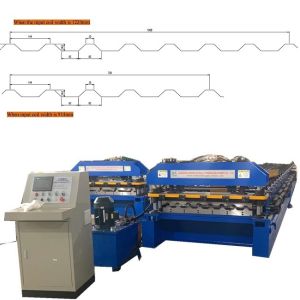 Adjustable Width U Panel Roof Sheet Making Machine PLC