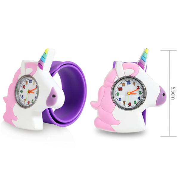 Unicorn Quartz Kids Watch 0.6cm Thickness 3ATM Waterproof Arcylic Material