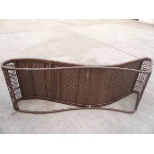 Outdoor Garden Rattan Sun Lounger , Comfortable Lounge Chair