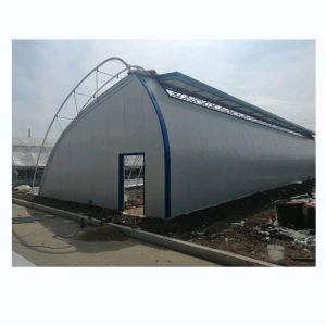 Quality Solar Greenhouse 50-120m Length With Double Arch Galvanized Steel Structure for sale