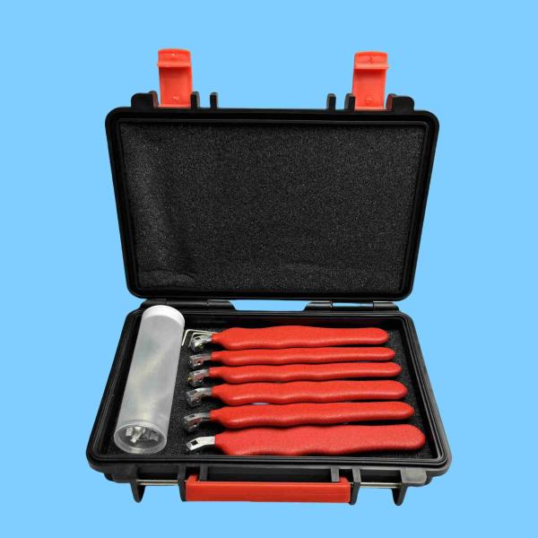 Safe Box Locksmithing Tools 5 Pcs Key Lock Picking Kit Red for locksmith training