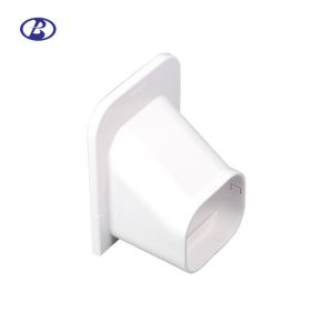 80mm 100mm White PVC Decorative Duct Kits Split Air Conditioner Pipe Cover