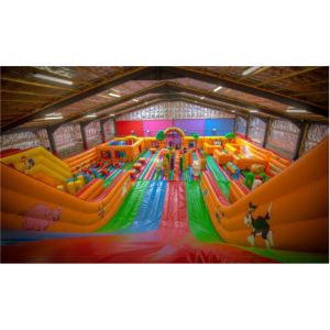 Bouncing Inflatable Toddler Playground , Fun City Playground Amusement Park