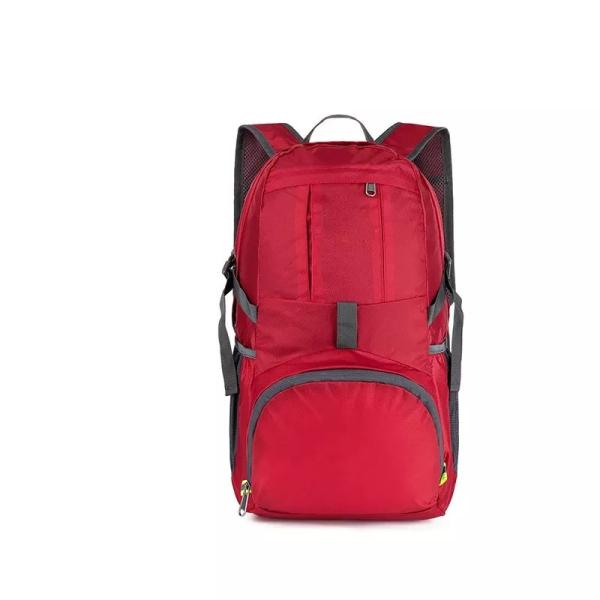Buy Red BSCI Foldable Hiking Backpack 35L Mountain Equipment Rucksack Waterproof at wholesale prices